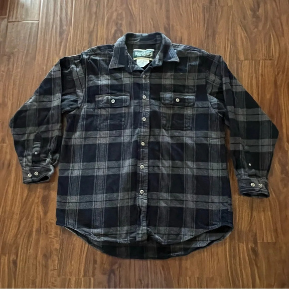 Field & Stream 1871 Men’s size XL Plaid Heavy Flannel Button Up Shirt Coat - Picture 1 of 8